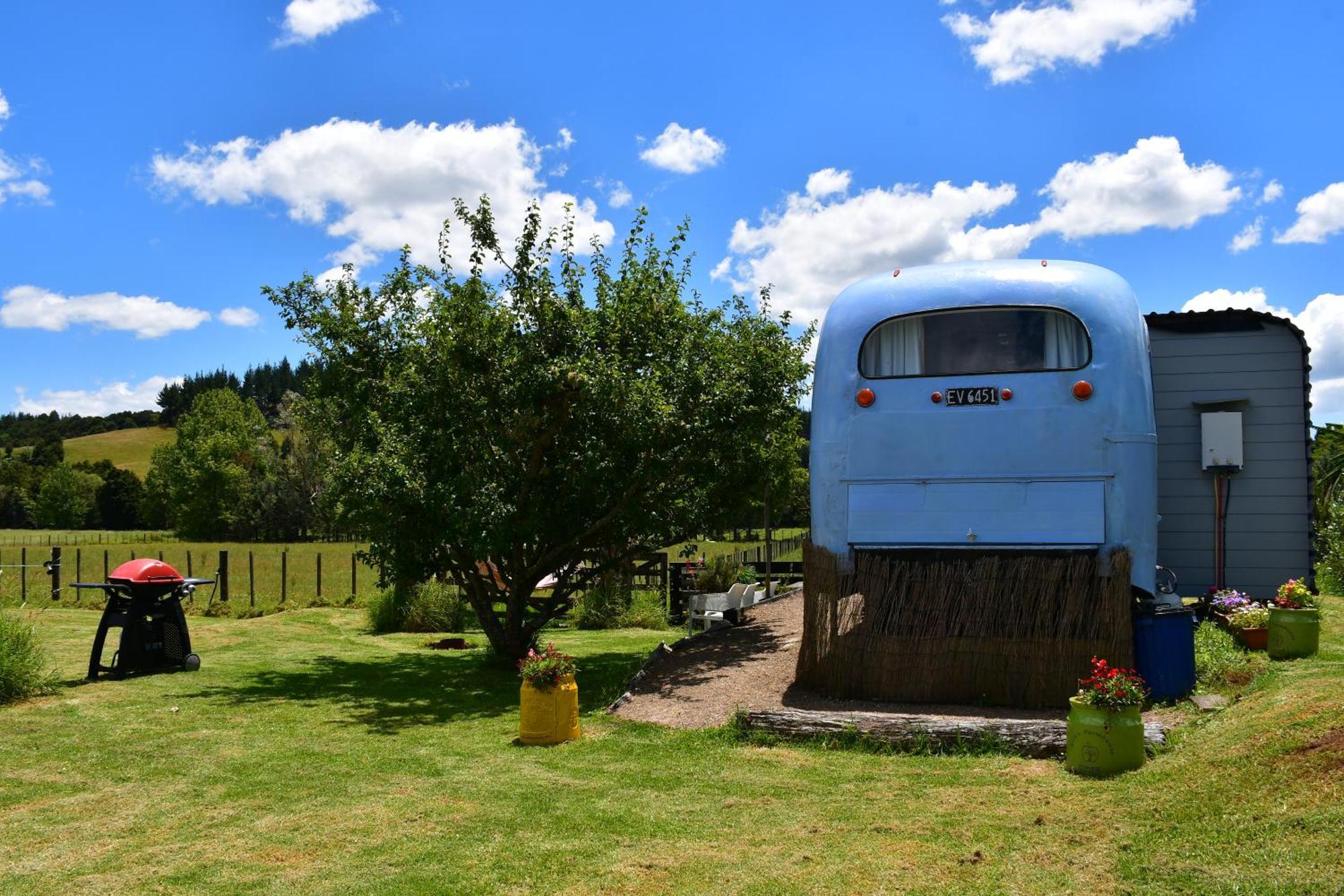 Evi The School Bus At Oromahoe Downs Farm Puketona Экстерьер фото